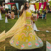 Yellow Color Wedding Wear Embroidery Work Lehenga Choli