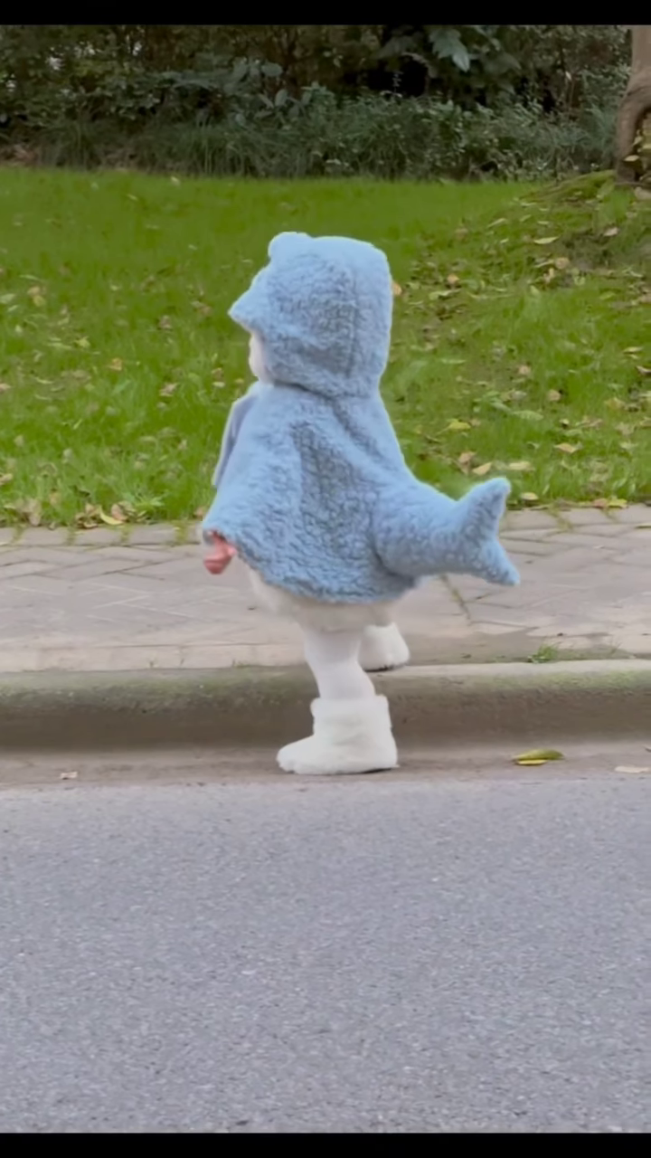 Fluffy Animal-Themed Kids' Costumes 🐰🦈🦕 – Bunny, Shark & Dino Variants