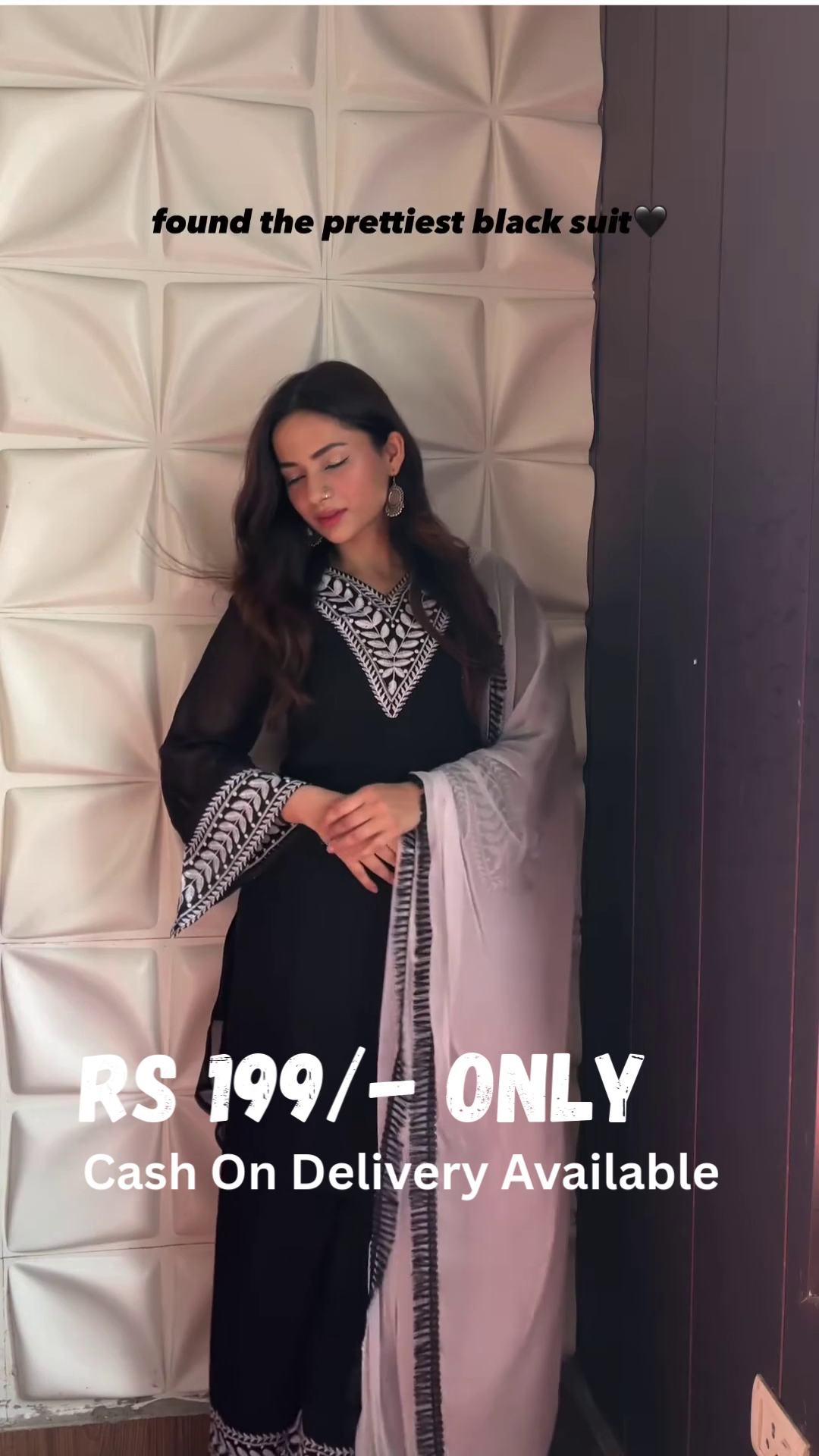 Black Elegance Embroidered Suit – A Timeless Statement